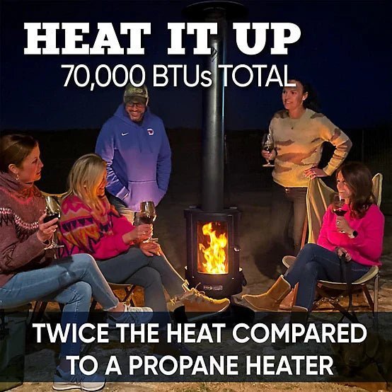 Even Embers Pellet-Fueled Patio Heater, 100 sq. ft., 70,000 BTU image 2
