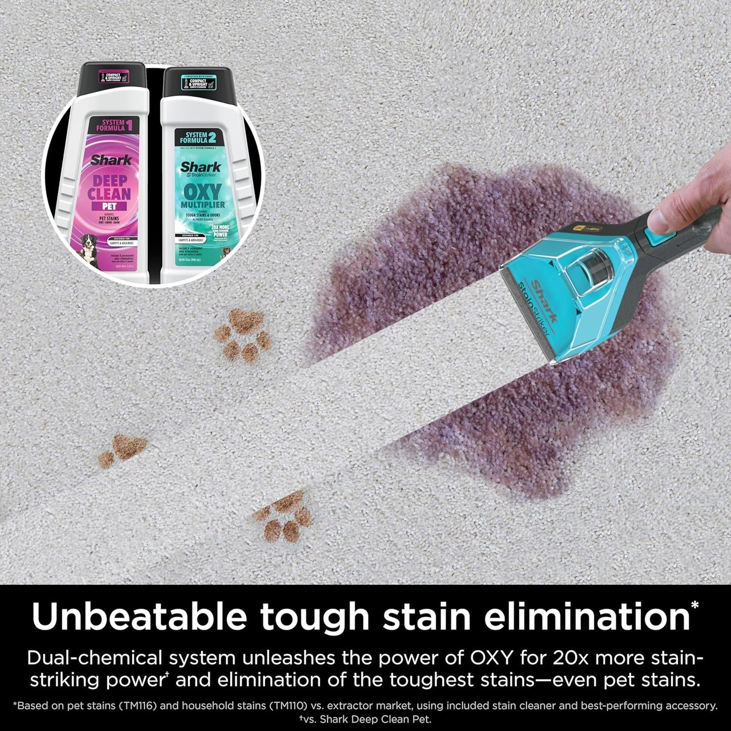 Shark CarpetXpert Carpet & Upholstery Cleaner with StainStriker, EX201 image 4