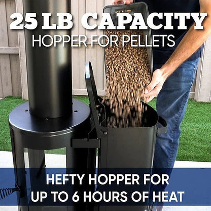 Even Embers Pellet-Fueled Patio Heater, 100 sq. ft., 70,000 BTU image 3