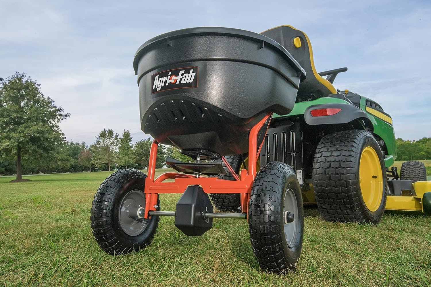 Agri-Fab 45-0543 Tow-Behind 100 lb Lawn & Garden Spiker Seeder Spreader image 0