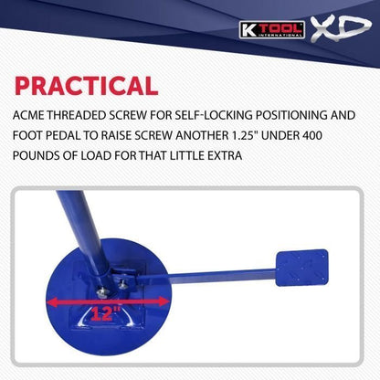 K Tool 3/4 Ton Under Hoist Jack Stand with Pedal image 4