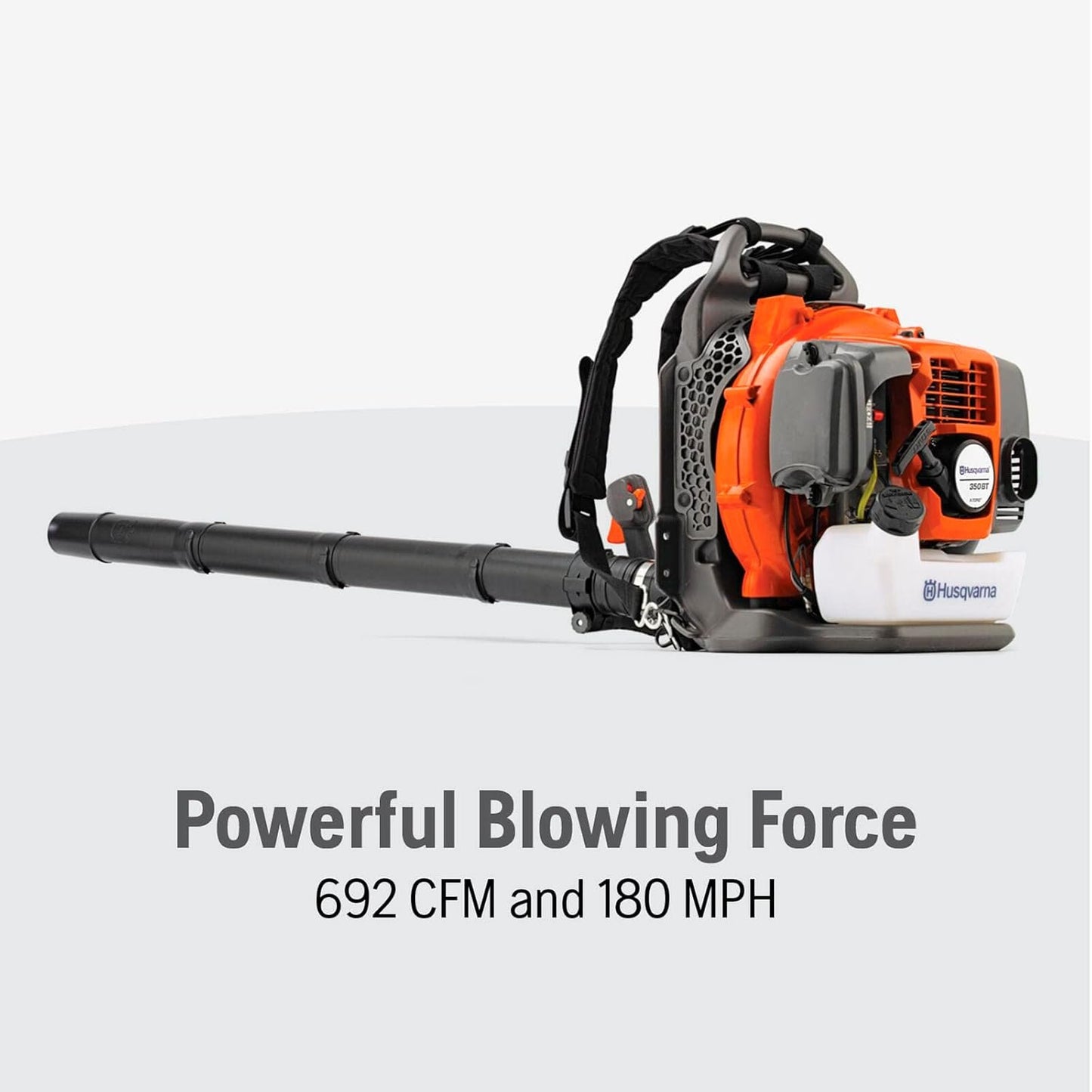 Husqvarna 350BT Gas Backpack Leaf Blower 50.2cc, 692 CFM, 180 MPH image 3