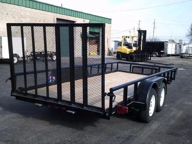 6 X 16 Carry-On Tandem Utility 7K Pipe Top Trailer image 1