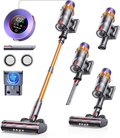 Cordless Vacuum Cleaner, 550W 45KPA 60 Mins Runtime Self-Standing Vacuum image 0