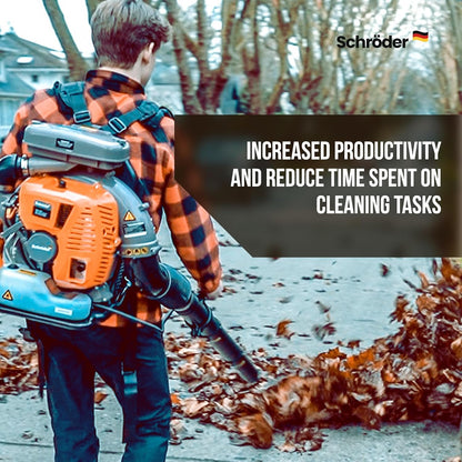 Schröder SR-6400L Backpack Gas Leaf Blower, 3.7 HP Engine image 6