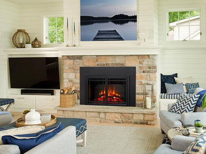 SimpliFire 30-In Electric Fireplace Insert with LED Flame and Multi-Color Ember Bed image 12