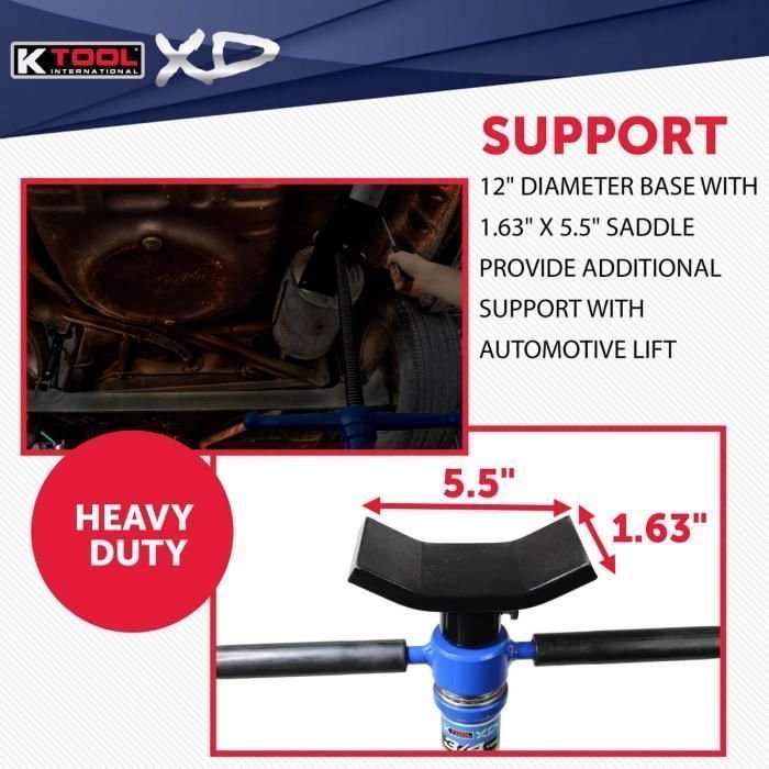 K Tool 3/4 Ton Under Hoist Jack Stand with Pedal image 6