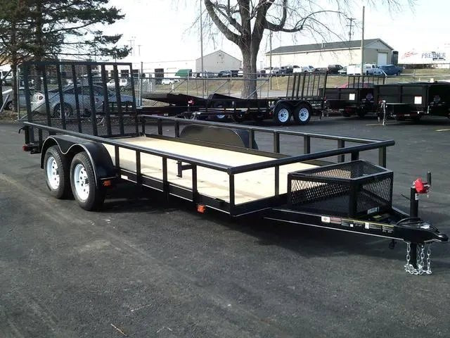 6 X 16 Carry-On Tandem Utility 7K Pipe Top Trailer image 2