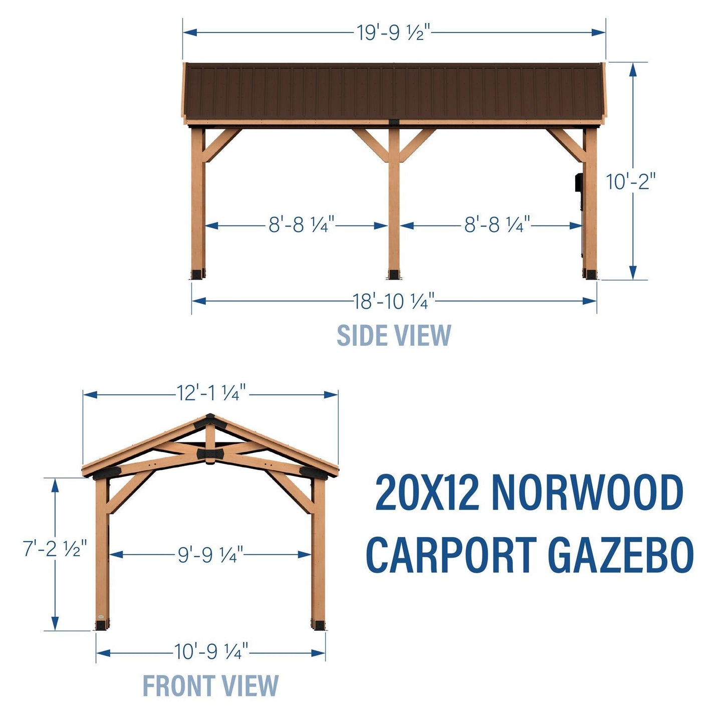 Norwood Carport/Gazebo 20×12 image 14