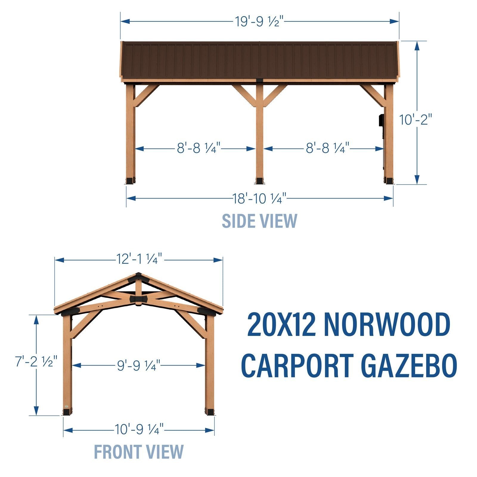 Norwood Carport/Gazebo 20×12 image 14