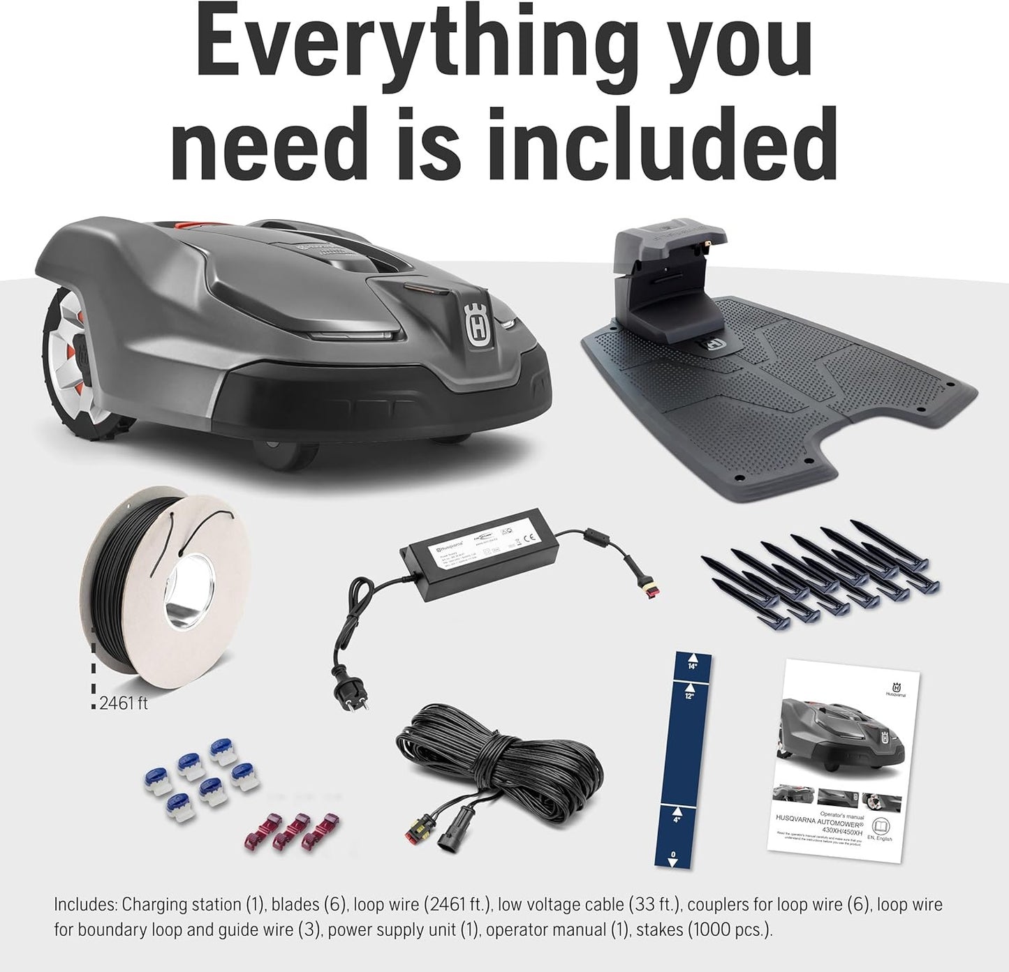 Husqvarna 440iQ Robotic Lawn Mower, 2 Acre, Wire-Free, Charging Station image 6