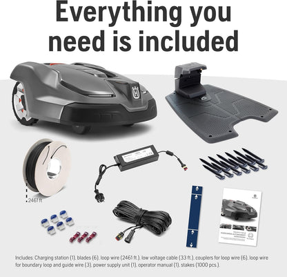 Husqvarna 440iQ Robotic Lawn Mower, 2 Acre, Wire-Free, Charging Station image 6