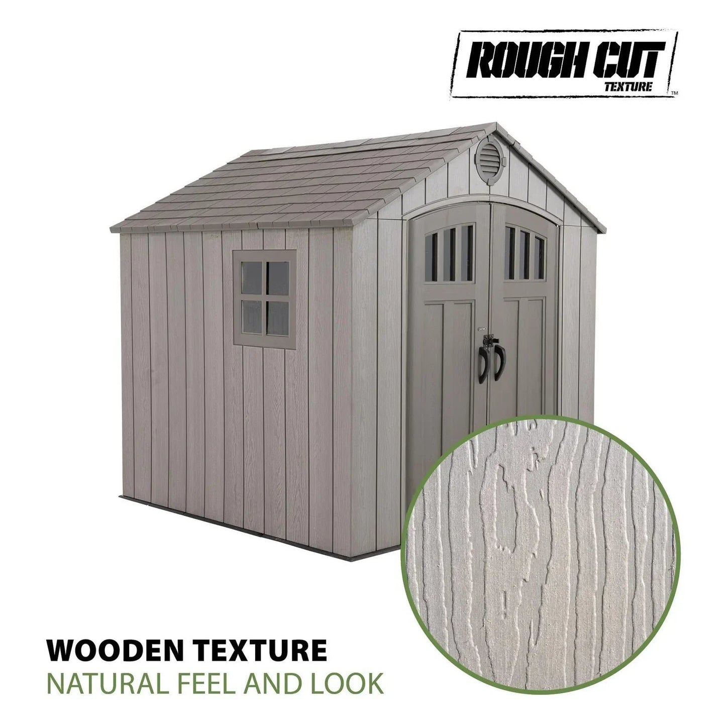 Lifetime 8 Ft x 7.5 Ft Outdoor Storage Shed image 1