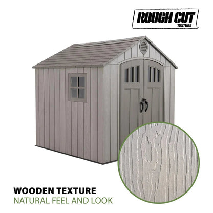 Lifetime 8 Ft x 7.5 Ft Outdoor Storage Shed image 1