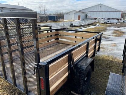 7×10 Heavy-Duty Utility Trailer – Single Axle with Wood Floor & LED Lights image 2