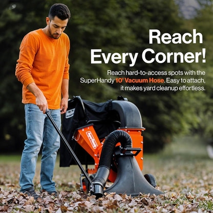 SuperHandy 7HP Gas Leaf Vacuum & Wood Chipper, 10:1 Mulch, 6-Bushel Bag image 4
