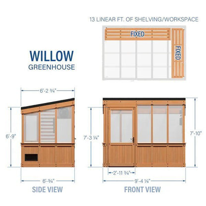 9×6 Willow Greenhouse image 27