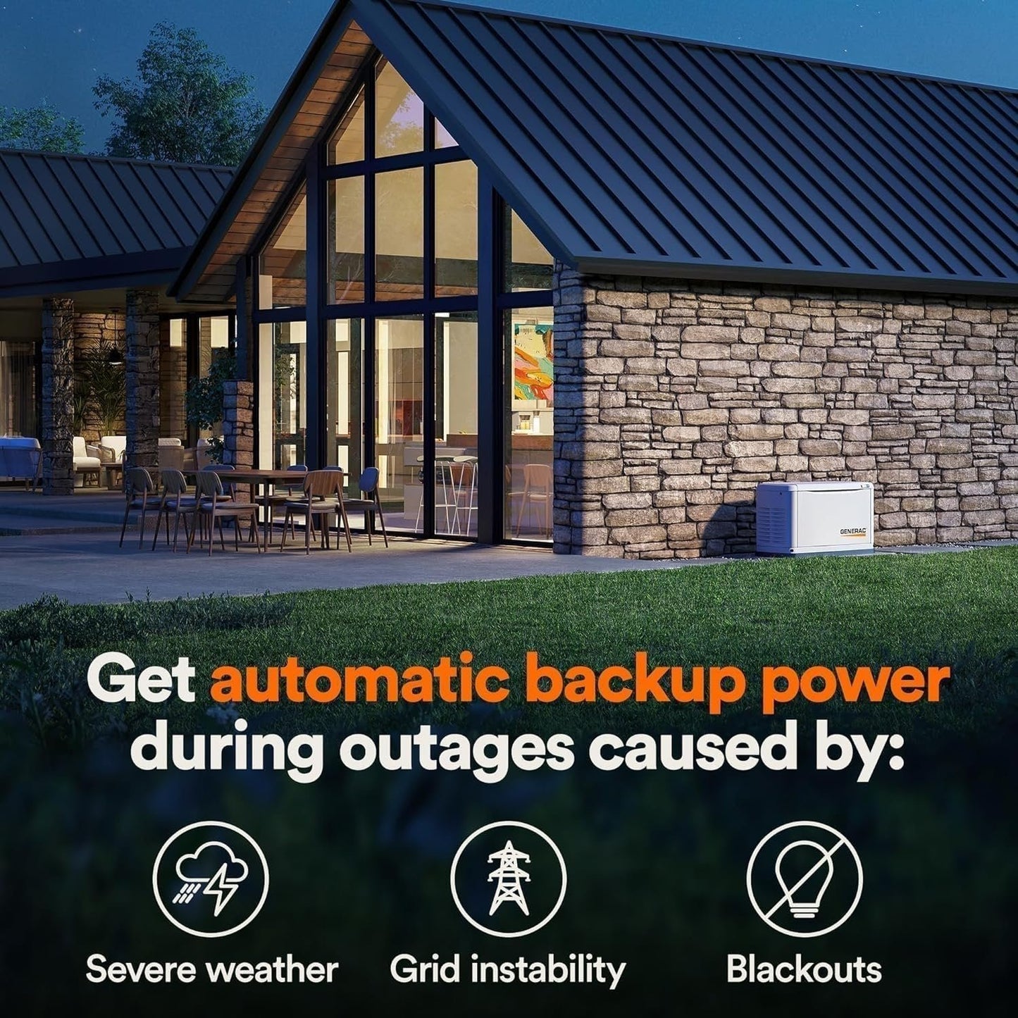 Generac 7210 24kW Air Cooled Guardian Series Home Standby Generator image 2
