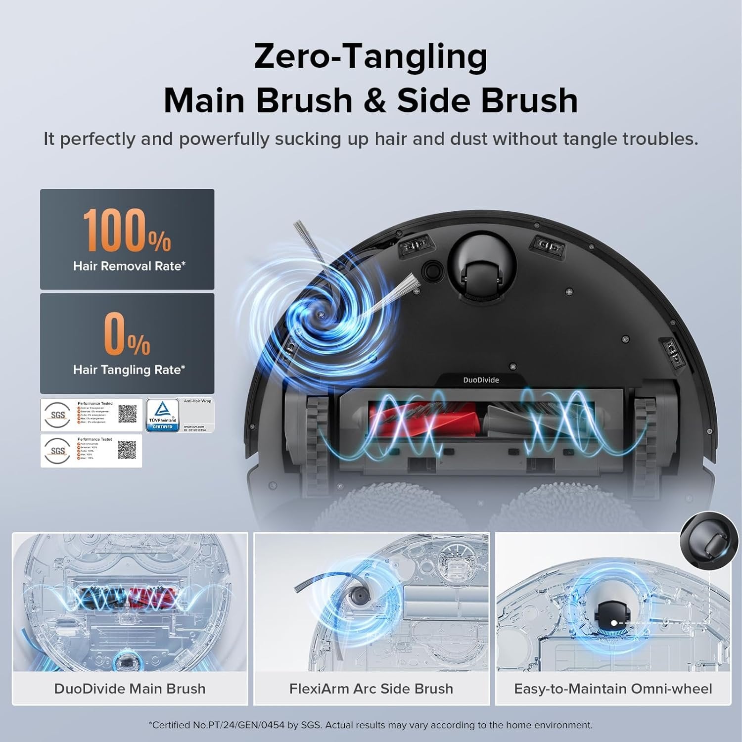 Roborock Qrevo Edge S5A Robot Vacuum & Mop, 18,500Pa, Zero-Tangle image 1