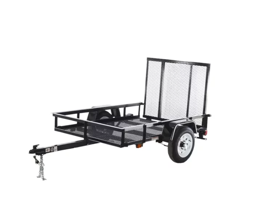 Carry-On Trailer 4′ x 7′ Mesh Floor Utility Trailer with Gate image 0
