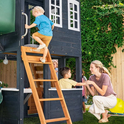 Backyard Discovery Skyfort III Cedar Swing Set w/ Tube Slide – DIY image 11