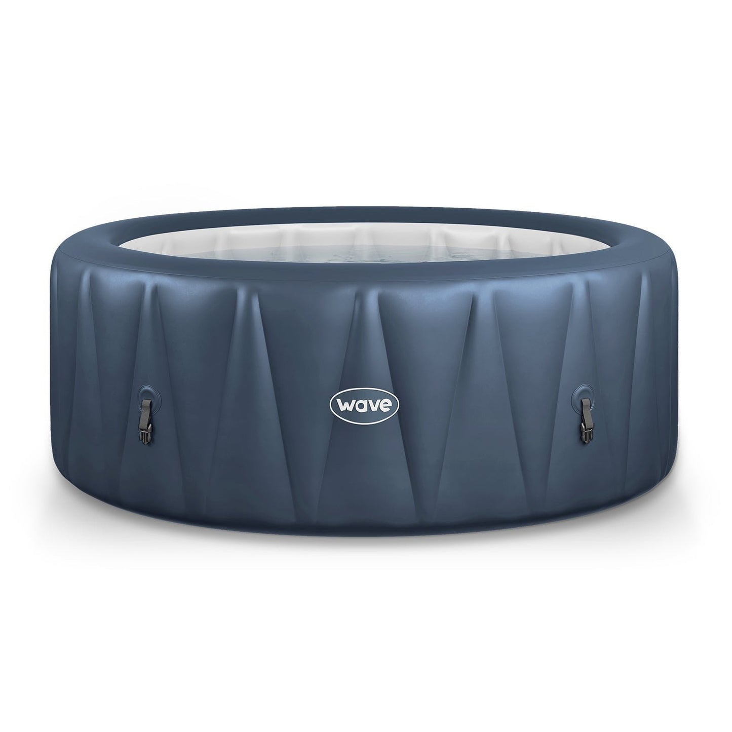 Wave Atlantic 6 Person Round Inflatable Hot Tub, Navy image 0