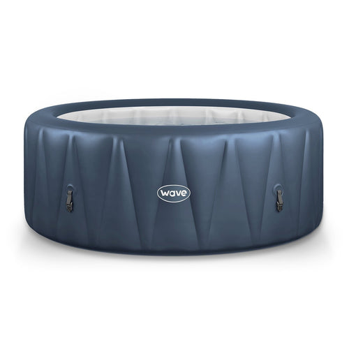 Wave Atlantic 6 Person Round Inflatable Hot Tub, Navy image 0