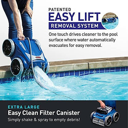 Polaris 9650iQ Sport Robotic Cleaner, Automatic Vacuum for InGround Pools up to 60ft, Smart App, WiFi, Amazon Alexa, 70ft Swivel Cable w/Strong Suction & Easy Access Filter Canister image 2