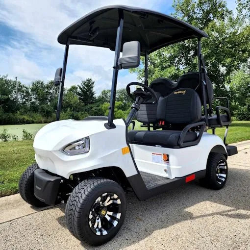 48V Electric Golf Cart 4 Seater White Renegade X Edition Utility Golf UTV image 0