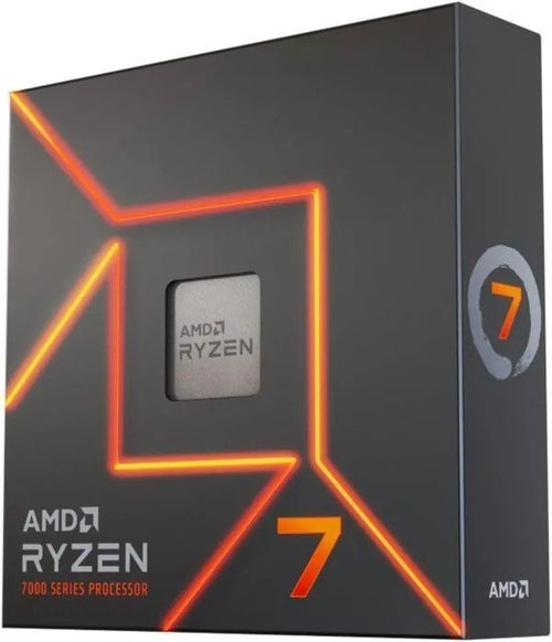 AMD – Ryzen 7 7700X 8-core – 16-Thread 4.5GHz (5.4 GHz Max Boost) Socket AM5 Desktop Processor – Silver image 0