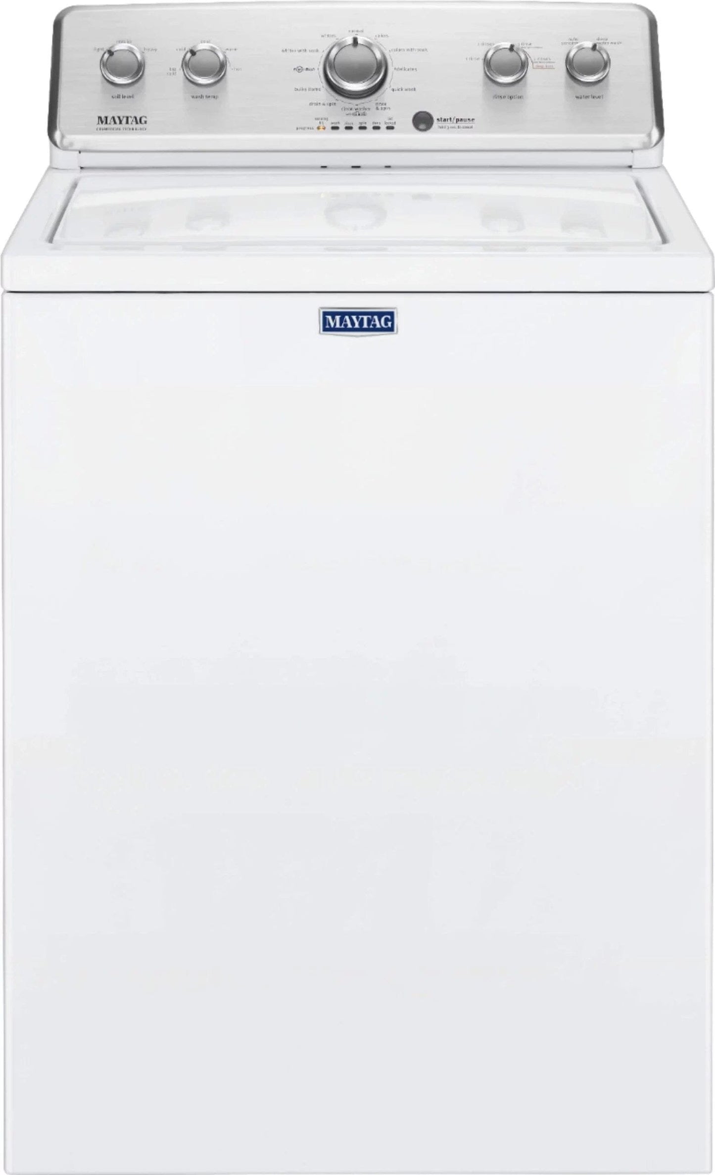 Maytag 3.8 Cu. Ft. High Efficiency Top Load Washer with PowerWash Agitator – White image 0