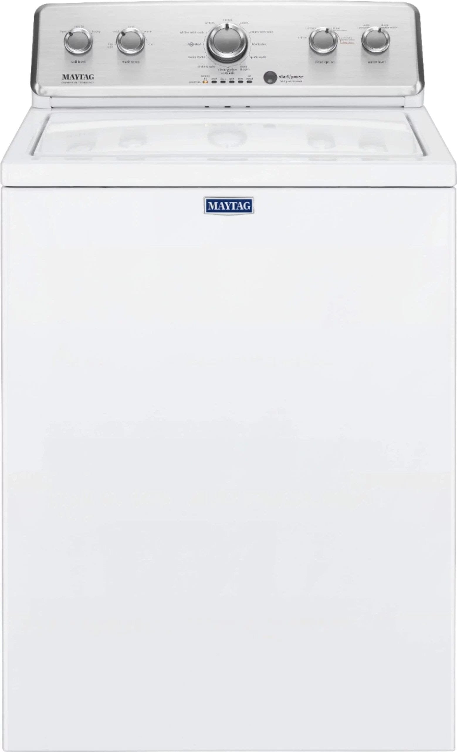 Maytag 3.8 Cu. Ft. High Efficiency Top Load Washer with PowerWash Agitator – White image 0
