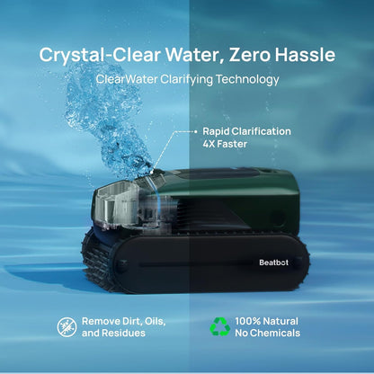 Beatbot AquaSense 2 Pro Robotic Pool Cleaner – 5-in-1 Cordless Skimmer & Clarifier, App-Controlled, Smart Parking, Up to 3,875 Sq. Ft. – Obsidian image 13