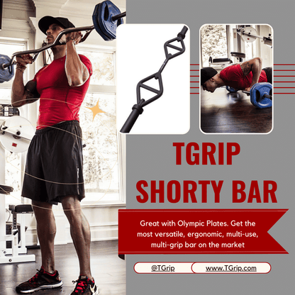 TGrip Shorty Bar Training Kits – Multi Grip – Functional Training – Football – Swiss – Neutral image 2