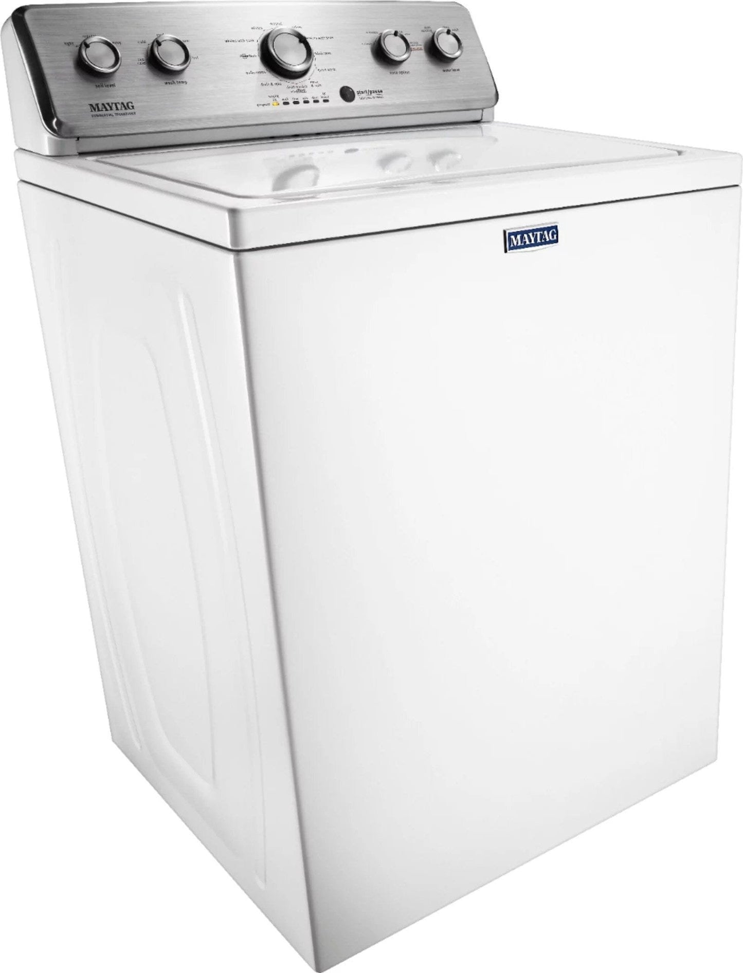 Maytag 3.8 Cu. Ft. High Efficiency Top Load Washer with PowerWash Agitator – White image 2