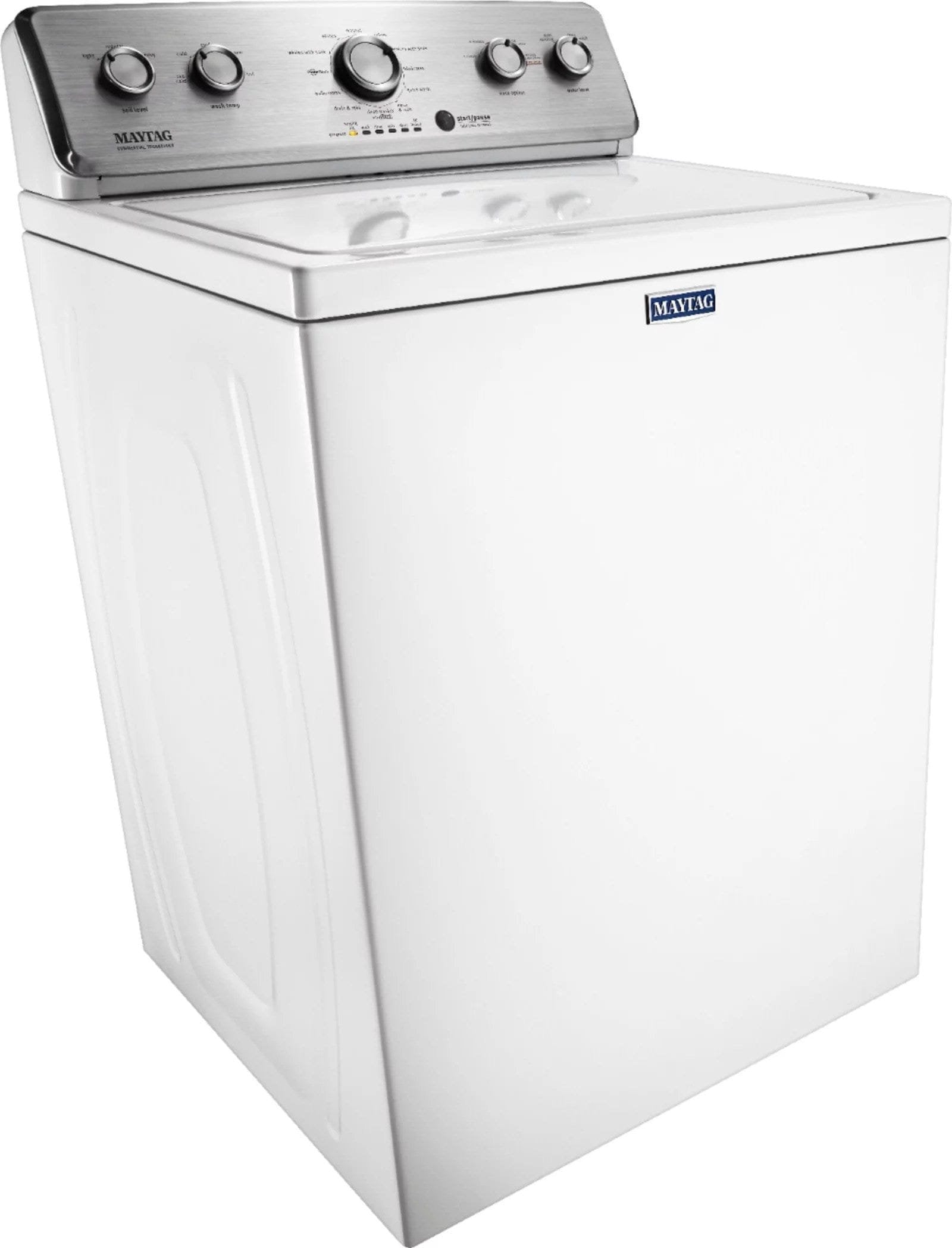 Maytag 3.8 Cu. Ft. High Efficiency Top Load Washer with PowerWash Agitator – White image 2