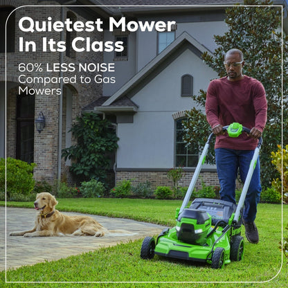 Greenworks 60V 21″ Self Propelled Lawn Mower with (1) 8.0 Ah Battery & Rapid Charger 2546402 image 2