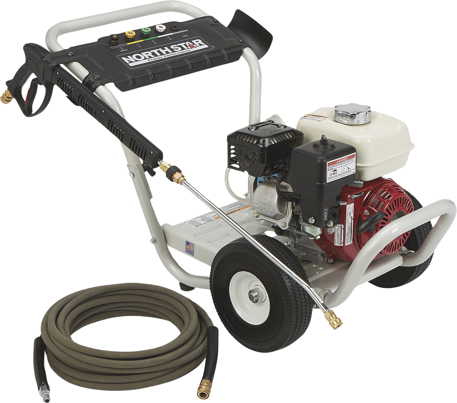 NorthStar Pressure Washer 3300 PSI 2.5 GPM Honda GX200 CAT Pump Aircraft Grade Aluminum Gas 157132 New image 0
