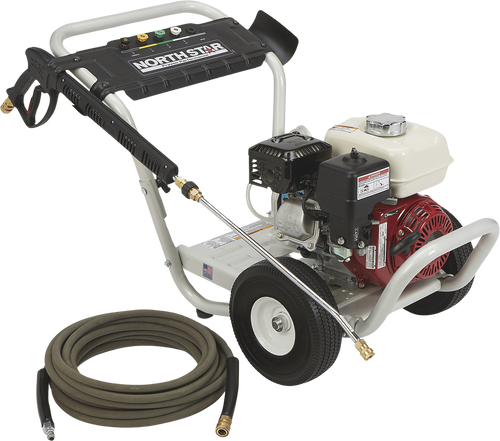 NorthStar Pressure Washer 3300 PSI 2.5 GPM Honda GX200 CAT Pump Aircraft Grade Aluminum Gas 157132 New image 0