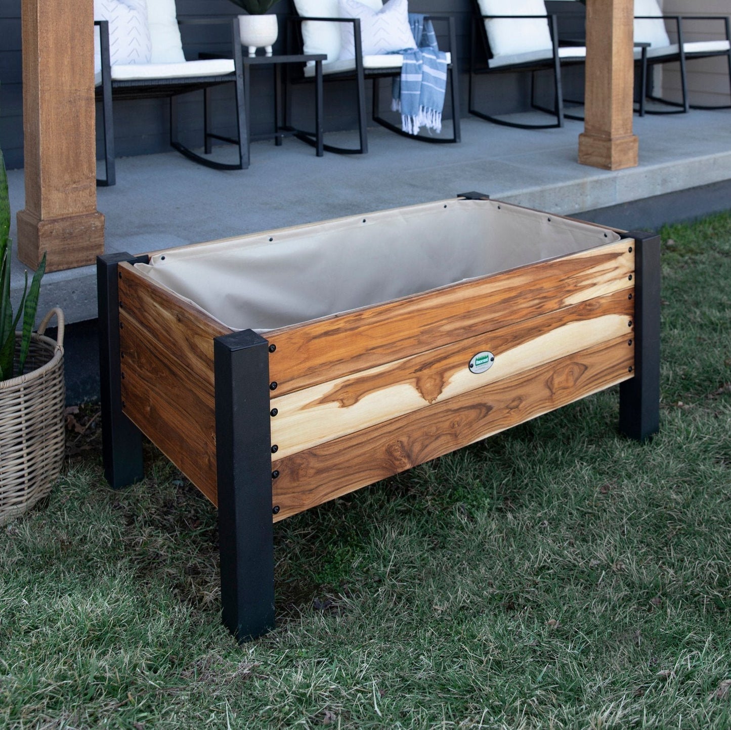 Planter 100% Authentic Teak Wood image 6