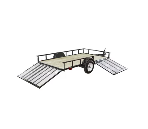 Carry-On Trailer 6-ft x 12-ft Treated Lumber Utility Trailer with Ramp Gate image 0