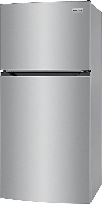Frigidaire – 13.9 Cu. Ft. Top-Freezer Refrigerator – Brushed Steel image 1