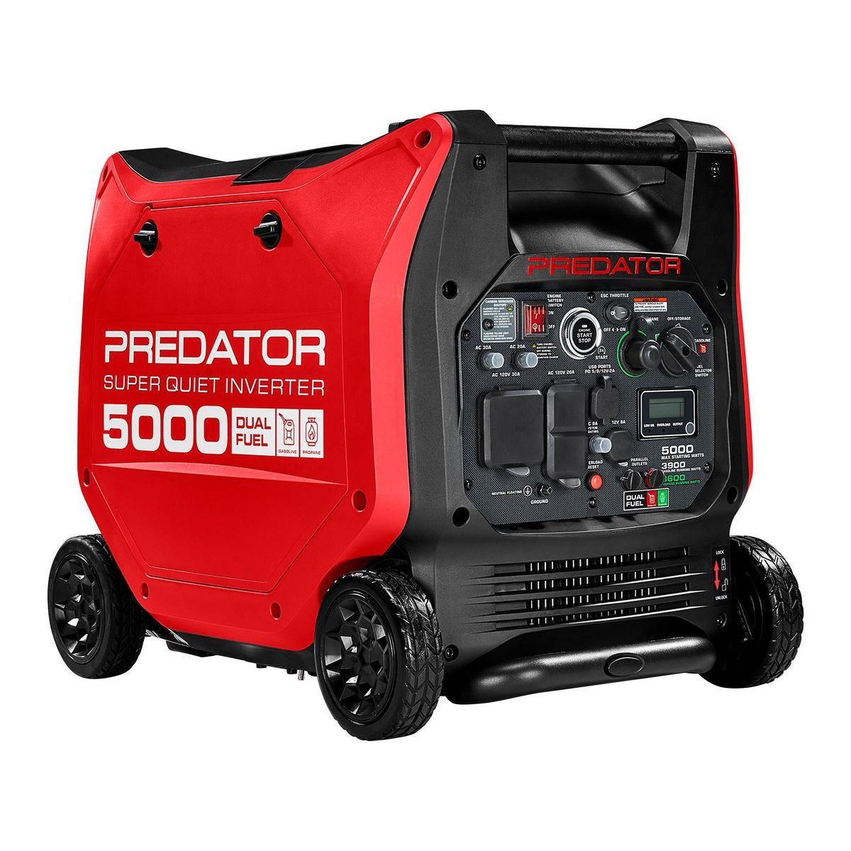 Predator 5000 Watt Dual-Fuel SUPER QUIET Inverter Generator with Remote Start and CO SECURE Technology image 0