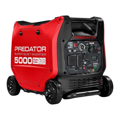 Predator 5000 Watt Dual-Fuel SUPER QUIET Inverter Generator with Remote Start and CO SECURE Technology image 0