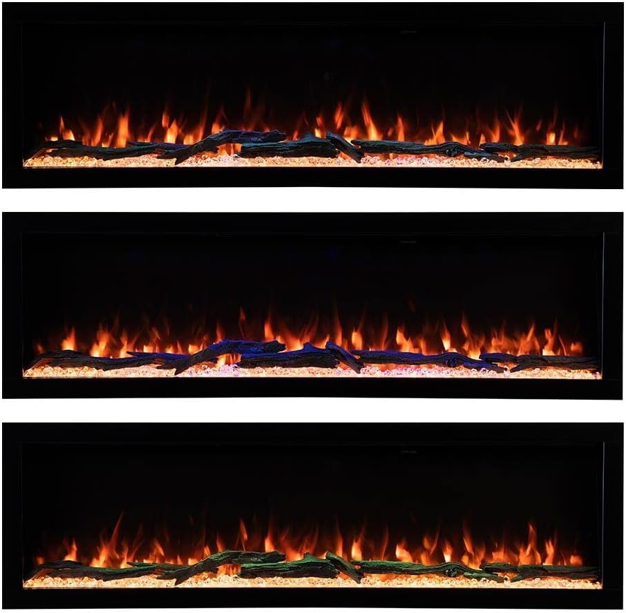 Modern Ember Highmark 60-Inch Smart Linear Electric Fireplace, WiFi & 10-Color Flames image 20