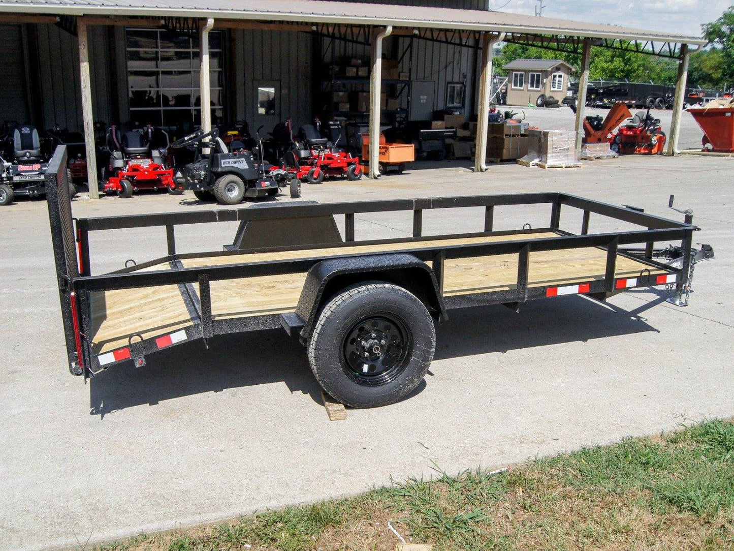 5×12 Powder Coated Dovetail Utility Trailer 3500lb Axle image 5