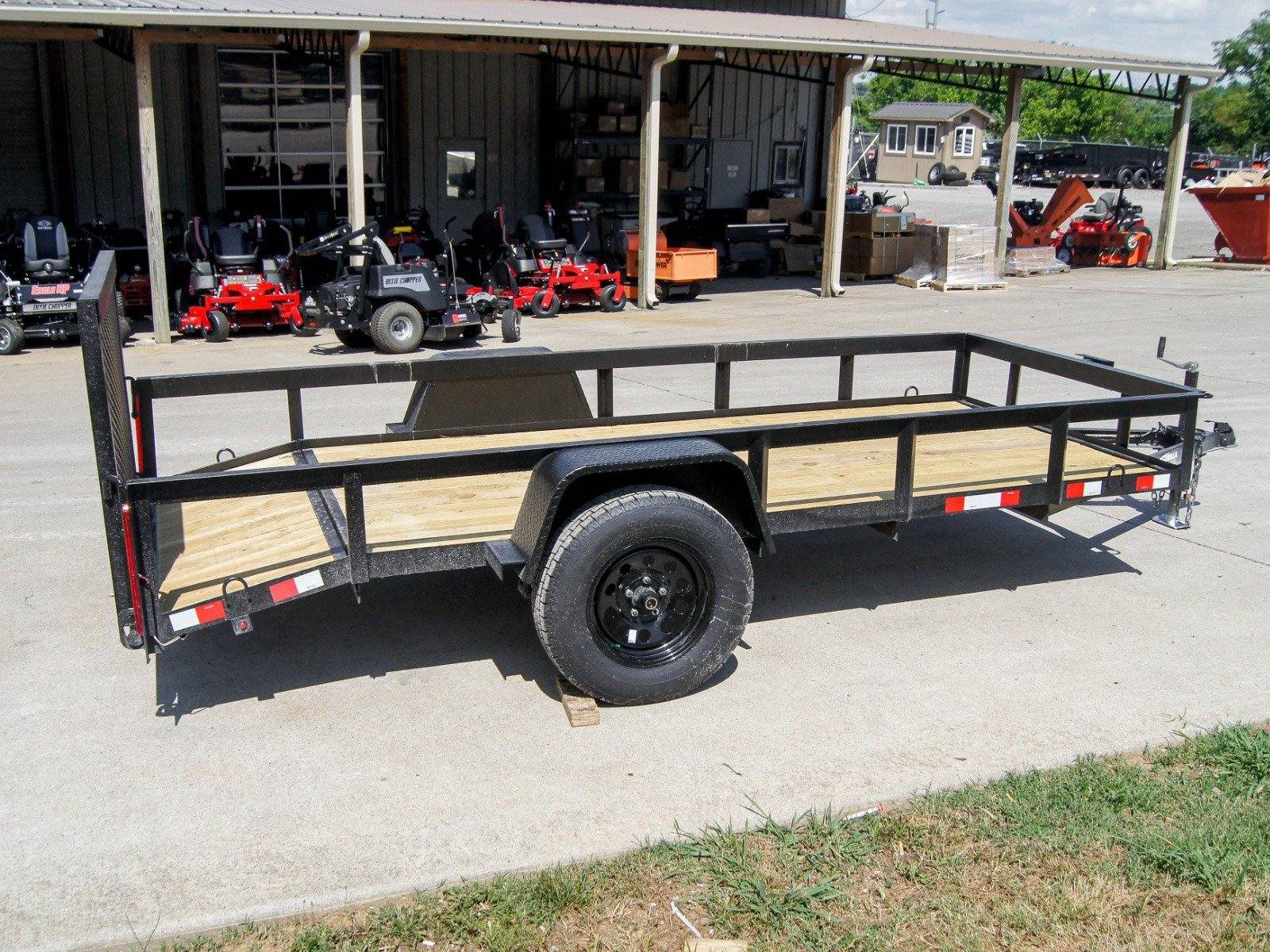 5×12 Powder Coated Dovetail Utility Trailer 3500lb Axle image 5
