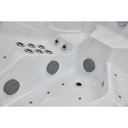 Danika 5-person 68-jet Hot Tub With Bluetooth In Gray image 10