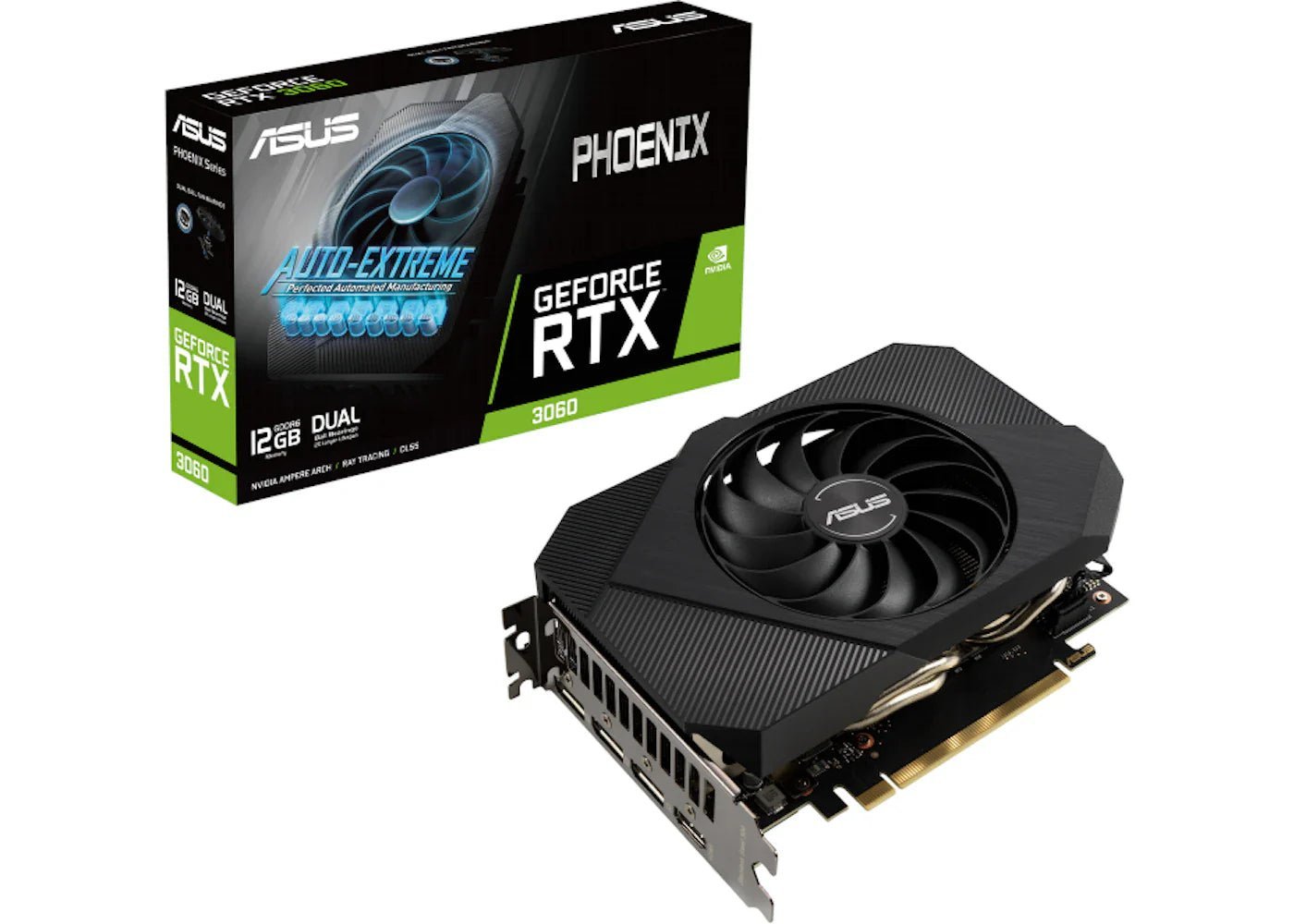 NVIDIA ASUS Phoenix GeForce RTX 3060 V2 12G Graphics Card (PH-RTX3060-12G-V2) image 0