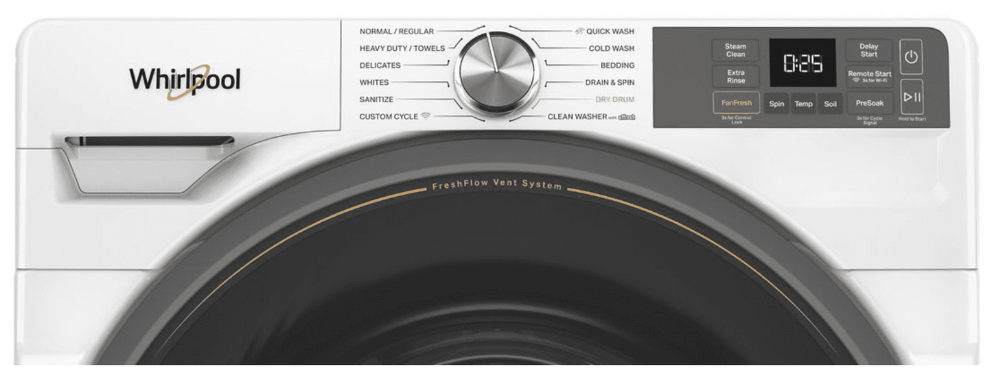 Whirlpool WFW5720RW 4.5 cu. ft. Smart Front Load Washer FreshFlow Vent System image 3